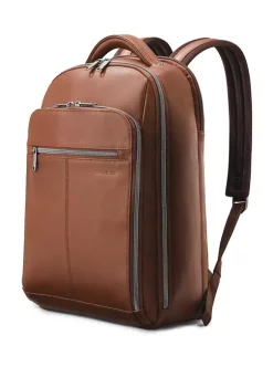 Samsonite® Classic Leather Slim Backpack