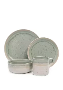 Baum Brothers Hearth Seafoam 16 Piece Dinner Set