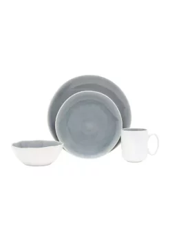Baum Brothers Calma Grey 16 piece dinnerware set