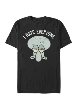 Nickelodeon™ Big & Tall Squidward I Hate Everyone Short Sleeve T-Shirt