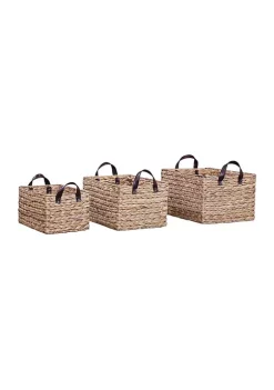 Baum Brothers Water Hyacinth Wicker Basket -Deals Nickelodeon Store Belk 1272