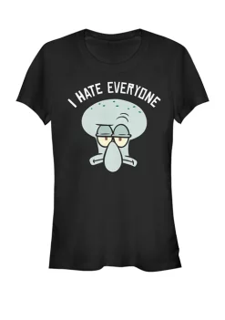 Nickelodeon™ SpongeBob SquarePants Squidward I Hate Everyone Short Sleeve Graphic T-Shirt