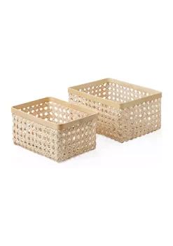 Baum Brothers Wicker Rectangular Basket -Deals Nickelodeon Store Belk 1309