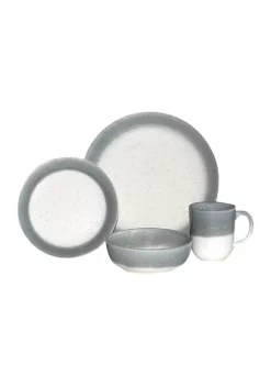 Baum Brothers Marina Gray 16 Piece Dinnerware Set