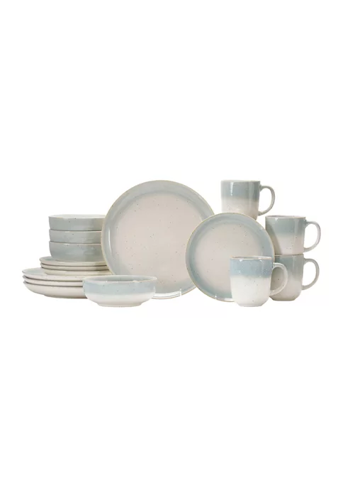 Baum Brothers Marina Gray 16 Piece Dinnerware Set 4 Baum Brothers Marina Gray 16 Piece Dinnerware Set - Image 4