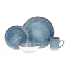 Baum Brothers Orbit Blue 16 piece dinnerware set