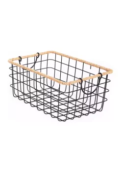 Baum Brothers Wire Basket with Jute Trim -Deals Nickelodeon Store Belk 1339