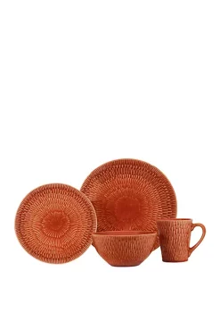 Baum Brothers Palisades Paprika 16-Piece Dinnerware Set -Deals Nickelodeon Store Belk 1348