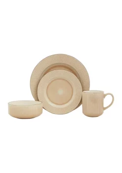Baum Brothers Toni Sand 16 piece dinnerware set