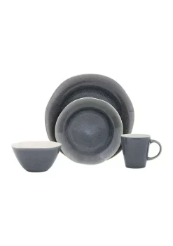 Baum Brothers Meridian Grey 16 piece dinnerware set