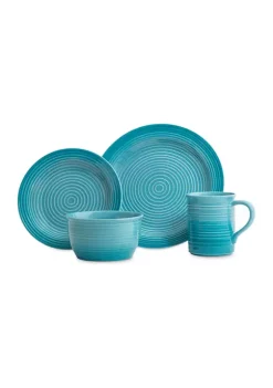 Baum Brothers Gradient Aqua 16 Piece Dinnerware Set 5 Baum Brothers Gradient Aqua 16 Piece Dinnerware Set -Deals Nickelodeon Store Belk 1426