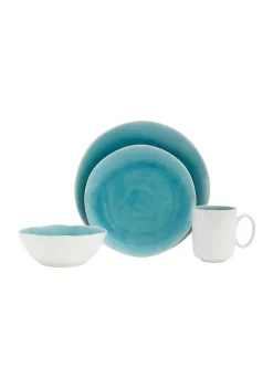 Baum Brothers Calma Aqua 16 piece dinnerware set