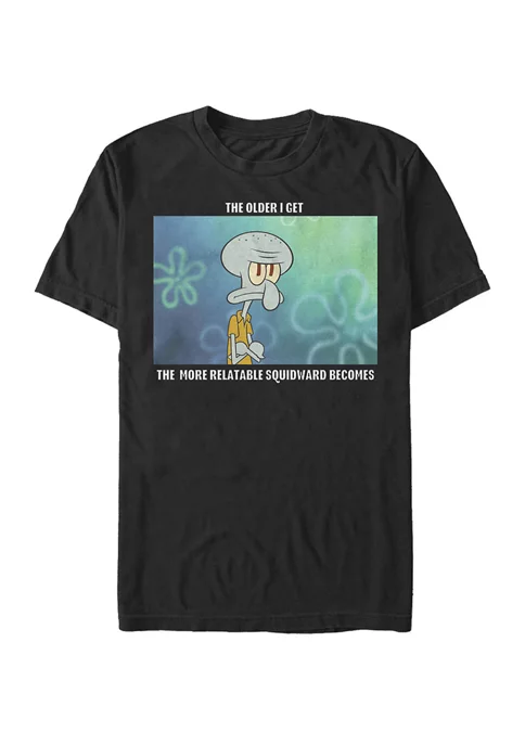 Nickelodeon™ Big & Tall Spongebob Squarepants Relatable Squid Meme Short Sleeve T-Shirt 2 Nickelodeon™ Big & Tall Spongebob Squarepants Relatable Squid Meme Short Sleeve T-Shirt - Image 2