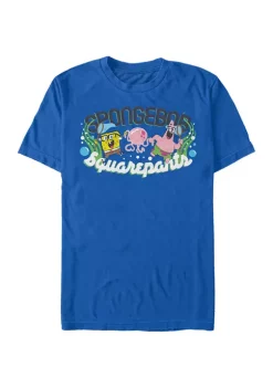 Nickelodeon™ Spongebob Squarepants Spongebob And Patrick Catching Jellyfish Short Sleeve T-Shirt