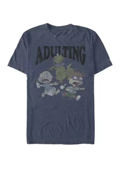 Nickelodeon™ Rugrats Running From Reptar And Adulting Short-Sleeve T-Shirt
