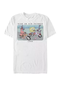 Nickelodeon™ Spongebob Squarepants Moto Bob Pat Short Sleeve T-Shirt
