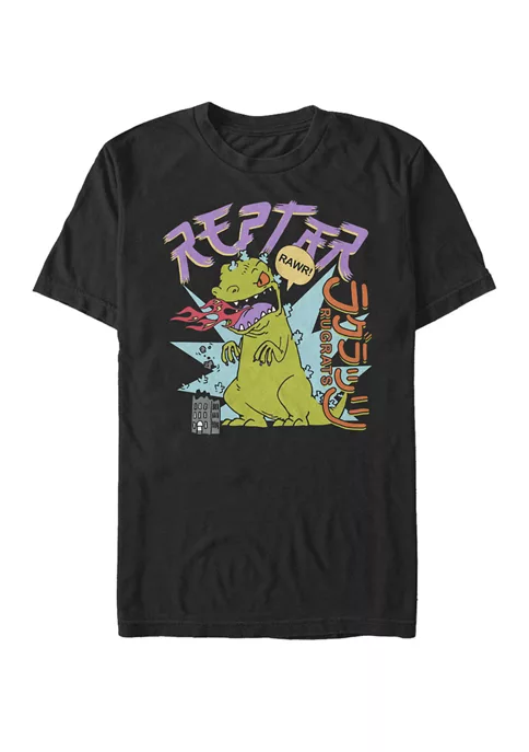 Nickelodeon™ Rugrats Fire Breathing Reptar Rawr Retro Short-Sleeve T-Shirt 3 Nickelodeon™ Rugrats Fire Breathing Reptar Rawr Retro Short-Sleeve T-Shirt - Image 3