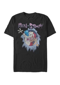 Nickelodeon™ Ren And Stimpy Best Frenemies Title Poster Short-Sleeve T-Shirt