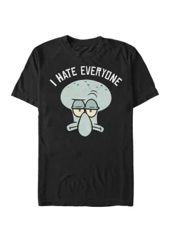 Nickelodeon™ Big & Tall Spongebob Hate Everyone Graphic Short Sleeve T-Shirt