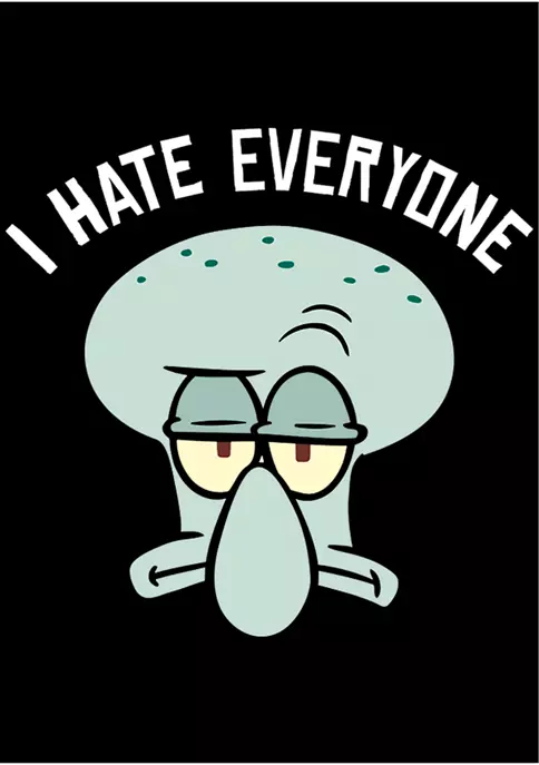 Nickelodeon™ Big & Tall Spongebob Hate Everyone Graphic Short Sleeve T-Shirt 3 Nickelodeon™ Big & Tall Spongebob Hate Everyone Graphic Short Sleeve T-Shirt - Image 3