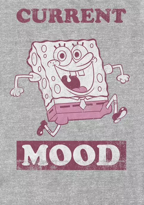 Nickelodeon™ SpongeBob SquarePants Current Mood Vintage Short-Sleeve T-Shirt 3 Nickelodeon™ SpongeBob SquarePants Current Mood Vintage Short-Sleeve T-Shirt - Image 3