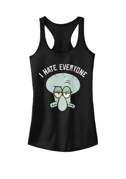 Nickelodeon™ SpongeBob SquarePants Squidward I Hate Everyone Graphic Racerback Tank