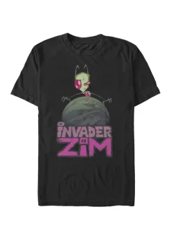 Nickelodeon™ Invader Zim Taking Over The World Portrait Logo Short-Sleeve T-Shirt