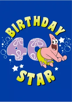 Nickelodeon™ Patrick Birthday Forty Graphic Short Sleeve T-Shirt -Deals Nickelodeon Store Belk 400