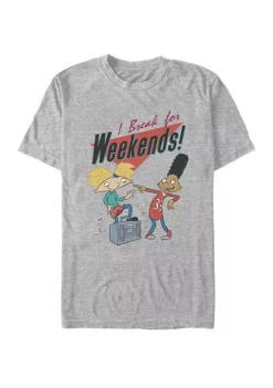 Nickelodeon™ Hey Arnold I Break For Weekends Boombox Short Sleeve T-Shirt