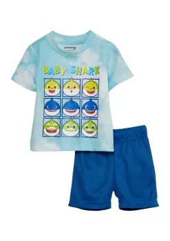 Nickelodeon™ Baby Boys Graphic Baby Shark T-Shirt and Shorts - 2 Piece Set -Deals Nickelodeon Store Belk 59