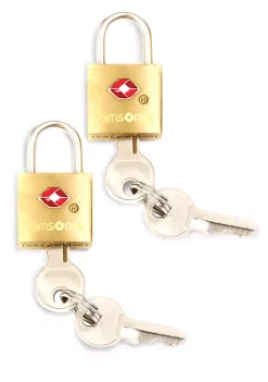Samsonite® 2 Pack Brass TSA Locks